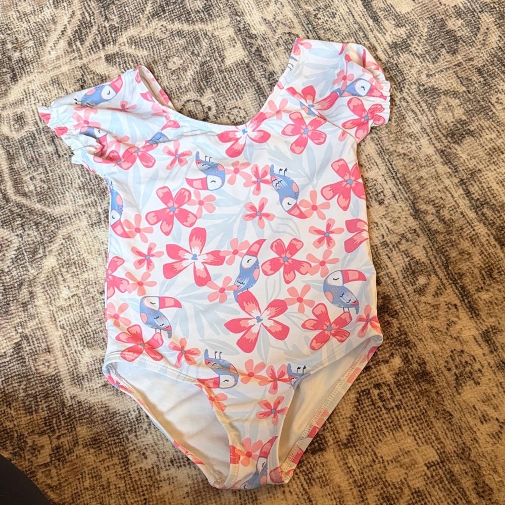 Carter's Blue and Pink Kids Swim One Piece